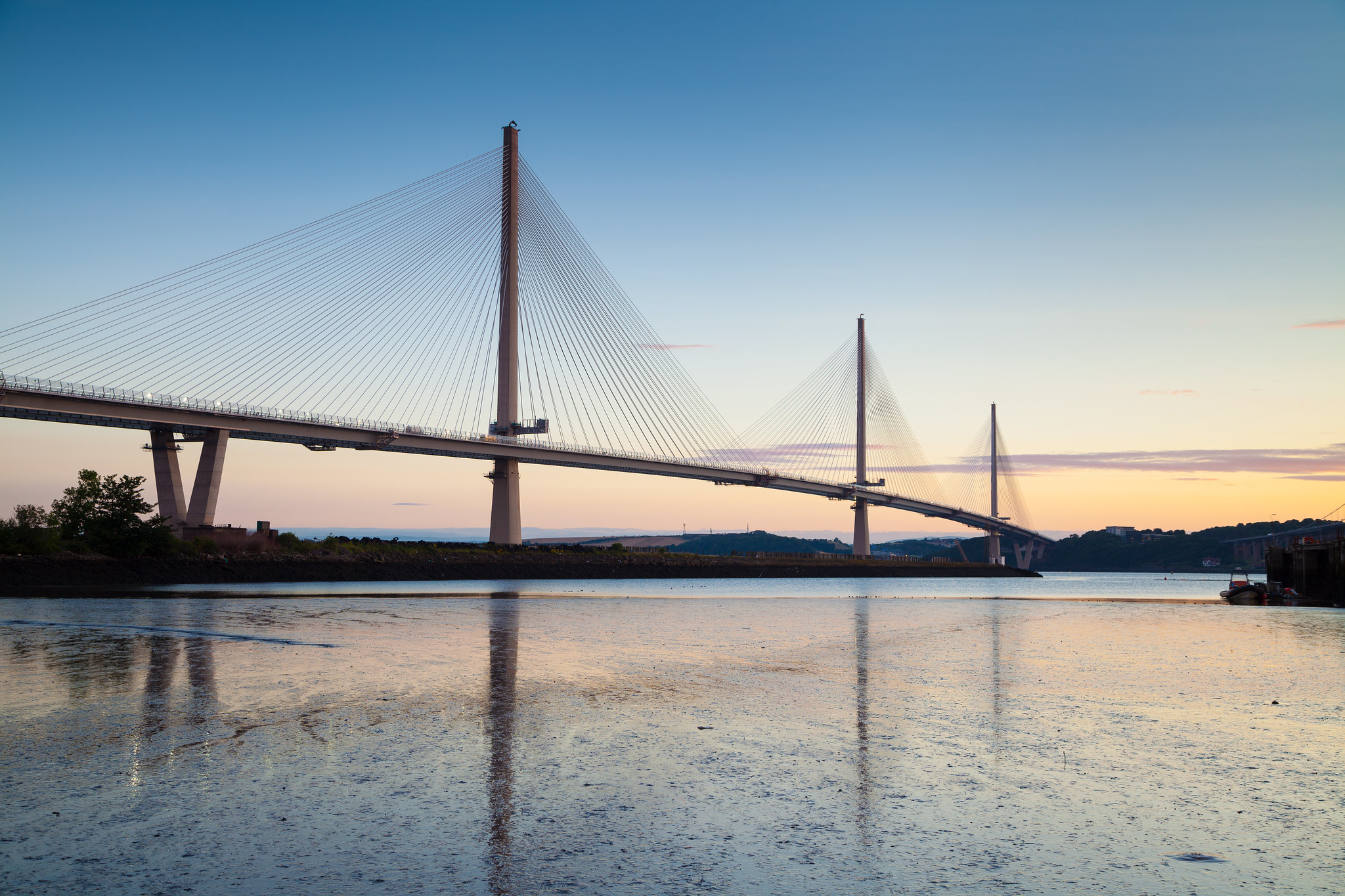 Queensferry Crossing from Port Edgar Maria (Credit: Transport Scotland)